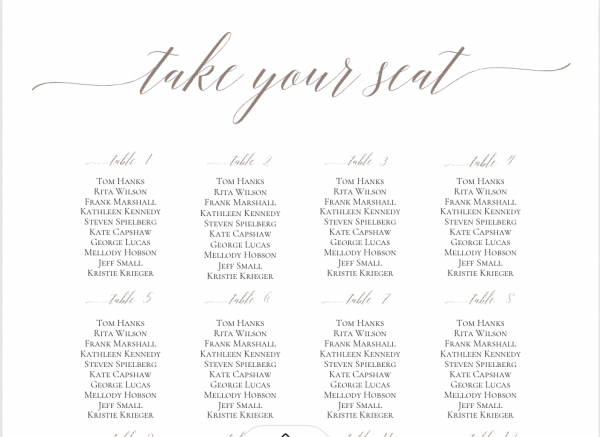 Seating Chart Templates - Image 8