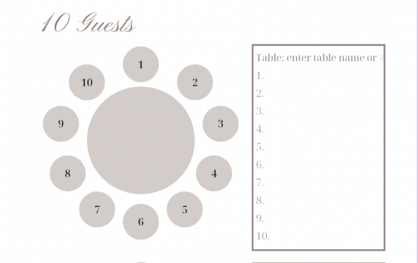 Seating Chart Templates - Image 4