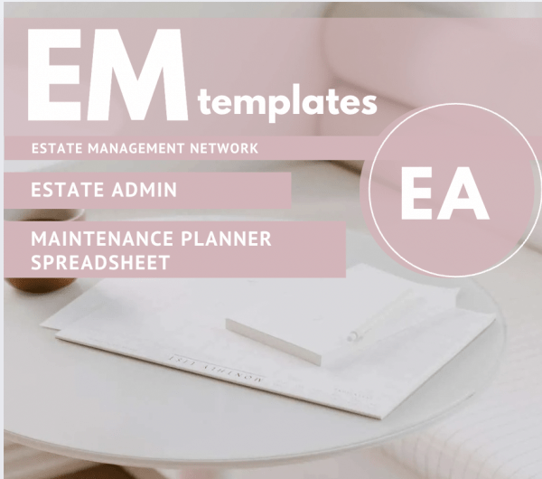 Maintenance Planner Template - Google Sheet